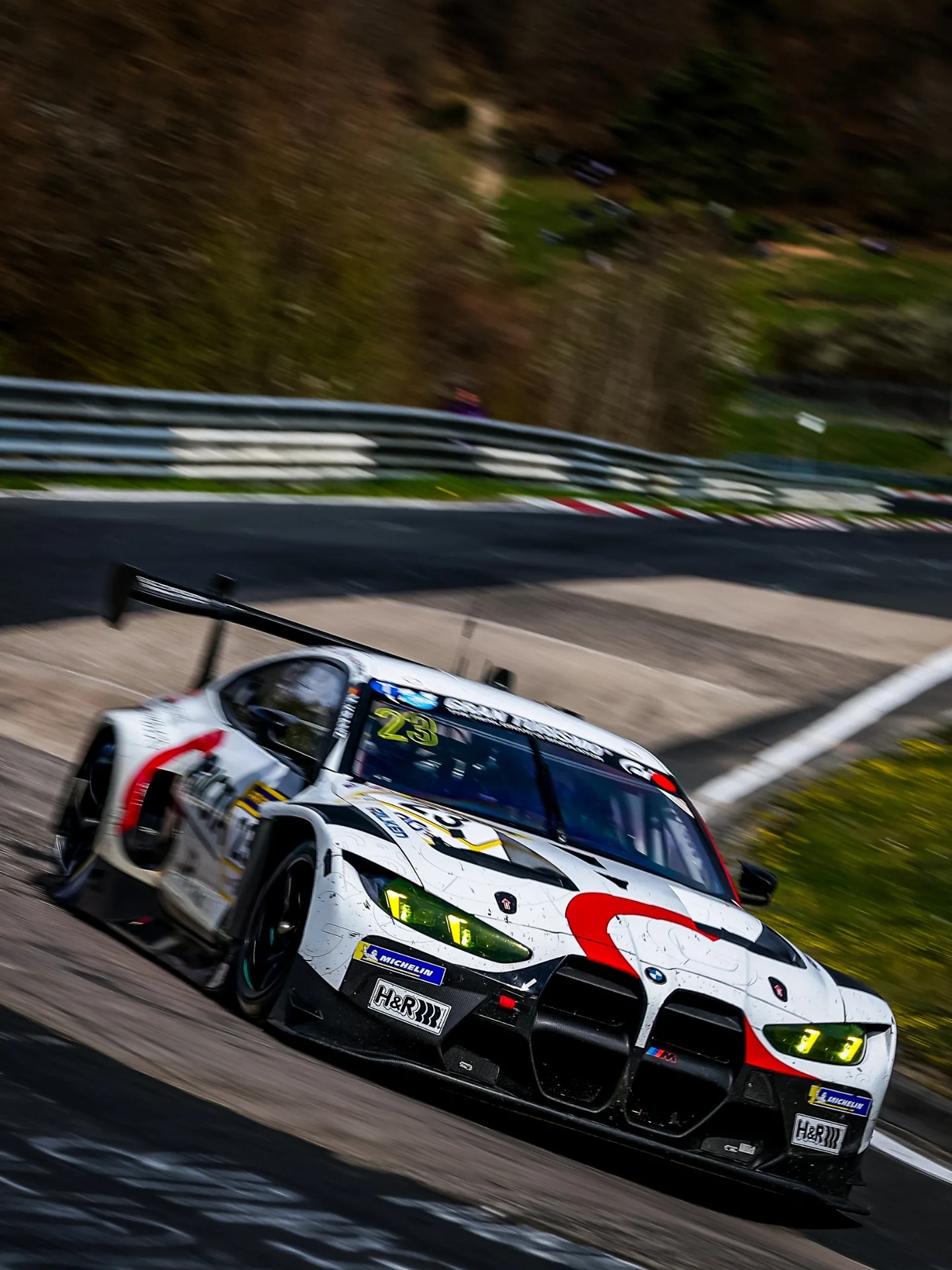 Moritz Kranz im #23 BMW M4 GT3 EVO von Gamota Racing auf der Nordschleife